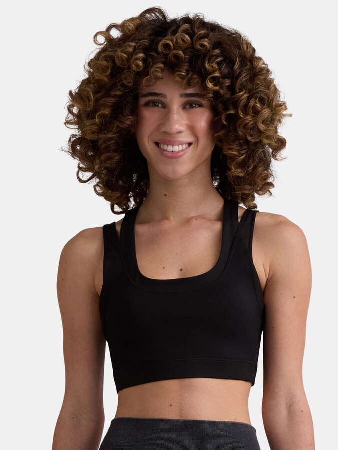 Avia Women’s and Women’s Plus Double Layer Mesh Sports Bra, Sizes XS-4X