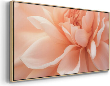Wexford Home Peachy Petal Poetry II- Framed Gallery Wrapped Canvas -Ready to Hang