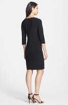 Thumbnail for your product : Marina Tiered Lace Front Sheath Dress