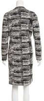 Thumbnail for your product : Calvin Klein Collection Abstract Intarsia Longline Cardigan