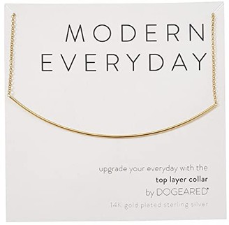 Dogeared Modern Everyday, Top Layer Collar Necklace (Gold) Necklace