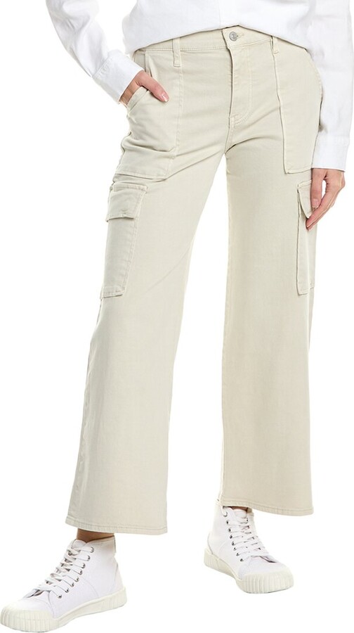 Hudson Rosalie Cement High-Rise Wide Leg Cargo Jean