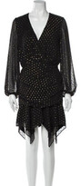 Thumbnail for your product : HANEY Polka Dot Print Mini Dress Black