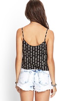 Thumbnail for your product : Forever 21 Tribal-Inspired Crop Top