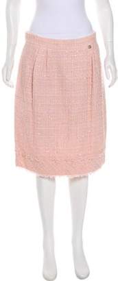 Chanel Sequin Tweed Skirt