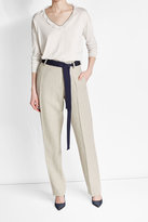 Thumbnail for your product : Brunello Cucinelli Cotton Pullover with Fringe Trim and Embellishment