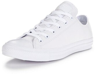 All White Leather Converse | ShopStyle UK