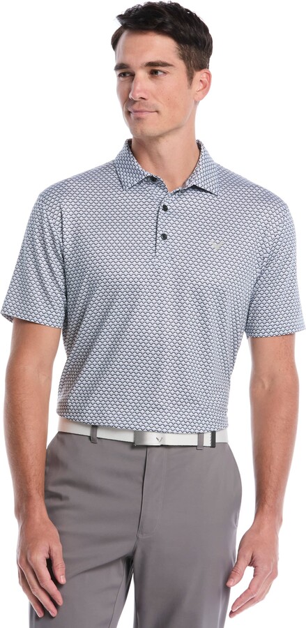 Callaway Men's All Gradient Chevron Print Polo Shirt