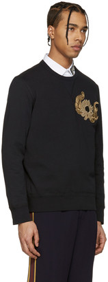 Alexander McQueen Black Embroidered Pullover