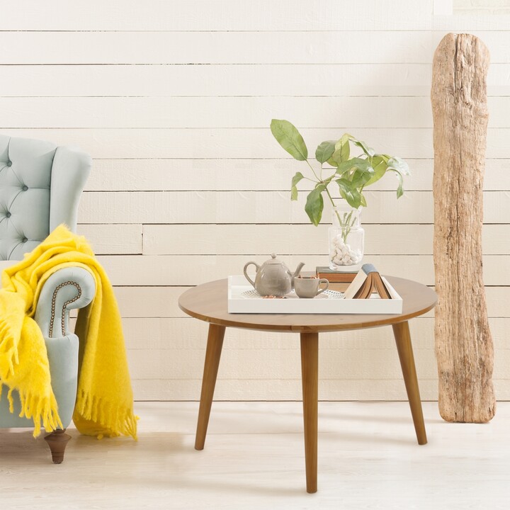 Yu Shan Mesa Coffee Table with Solid Cherry Wood Top