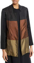 Thumbnail for your product : Zero Maria Cornejo Ellie Colorblock Long-Sleeve Jacket