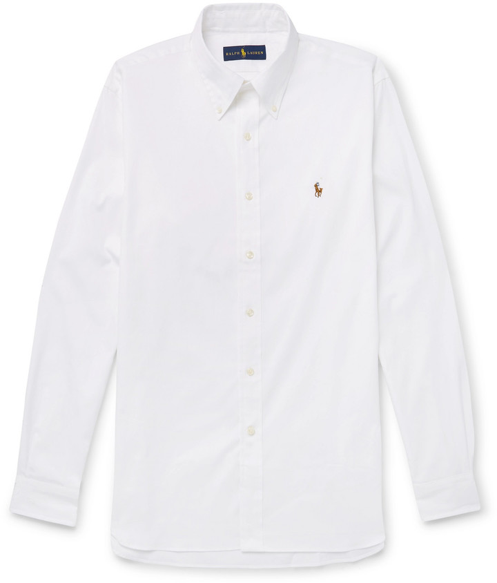 Polo Ralph Lauren ButtonDown Collar CottonPique Shirt ShopStyle