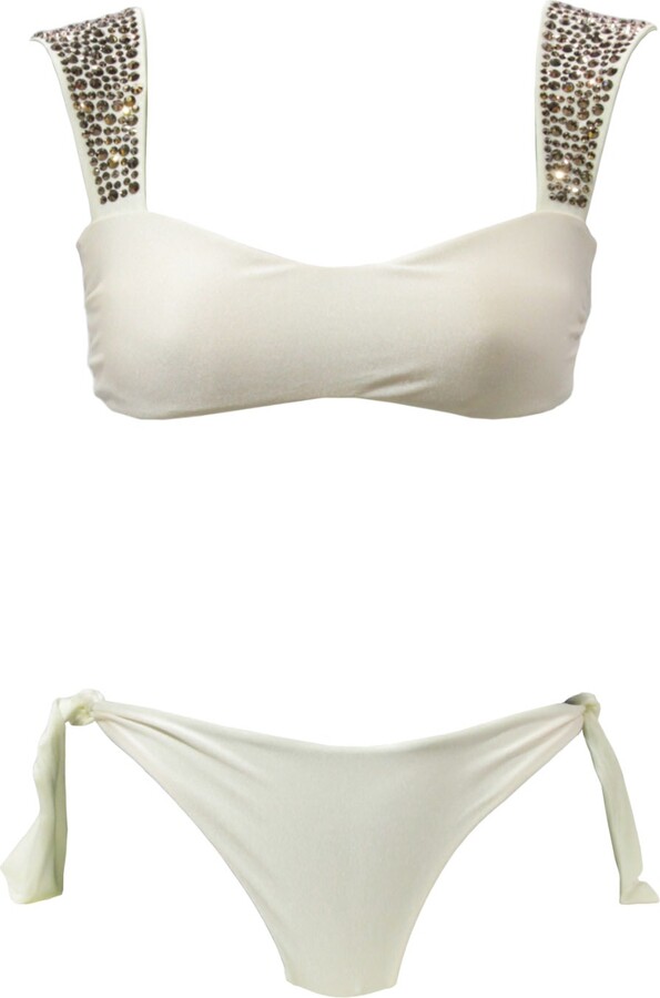 Tiarè Beachwear Women's White Dubai Bikini Cream ShopStyle Two