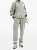 Thumbnail for your product : LES TIEN Brushed-back Cotton Track Pants - Light Grey