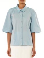 Thumbnail for your product : Jil Sander Navy Point-collar poplin shirt