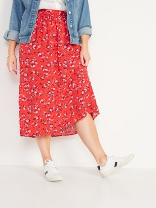 navy swing skirt