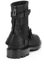 Thumbnail for your product : Belstaff Bradford Buckled Suede & Leather Ankle Boots