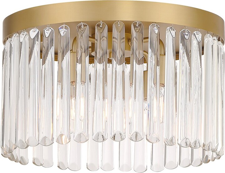 Crystorama Emory 4-Light Modern Gold Ceiling Mount