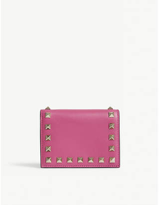 Valentino Rockstud leather French wallet