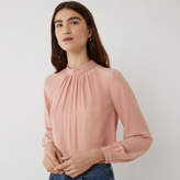 Thumbnail for your product : Warehouse Pleat Neck Blouse