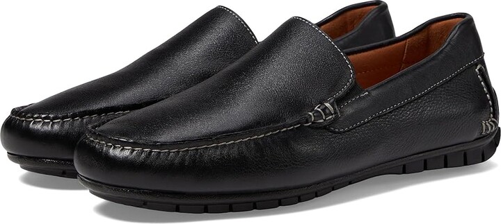 Johnston & Murphy Cort Moc Venetian Men's Shoes Black Full Grain : 8.5 M (D), Leather