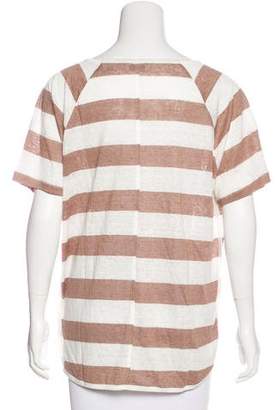 Frame Denim Striped Linen T-Shirt w/ Tags