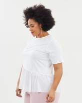 Thumbnail for your product : Woven Frilled Hem T-Shirt