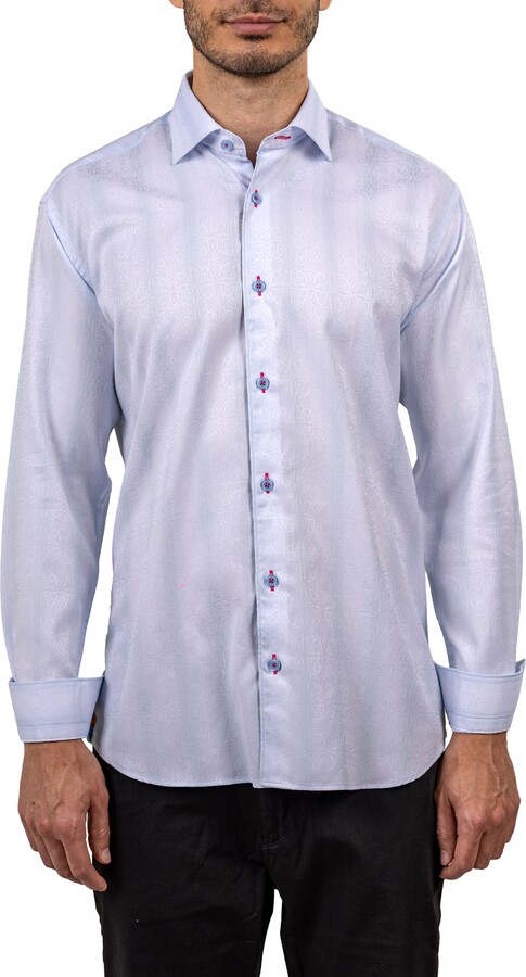 Maceoo Fibonacci Ascension 0075 Contemporary Fit Button-Up Shirt