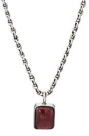Co Caputo & Men's Garnet Pendant Necklace - Red