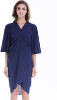 Thumbnail for your product : V Neck Short Sleeve Crinkle Loose Dress