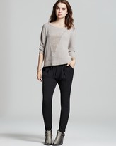 Thumbnail for your product : L'Agence LA't by Sweater - Oversized Net Detail Pullover