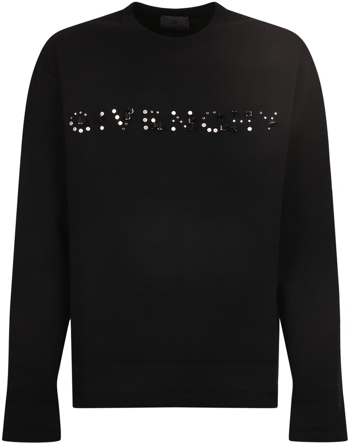 Givenchy Studded-Logo Wool Jumper - ShopStyle Men's Fashion