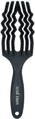 Jose Eber Professional Series - Detangler Brush - 100% Natural Boar Hair With Nylon Bristle, Reduces Breakage, For All Hairtypes, Salon Styling Tool