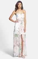 Thumbnail for your product : Erin Fetherston ERIN 'Gisele' Print Chiffon Gown