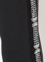 Thumbnail for your product : Josie Natori High-Waist Embroidered Trousers