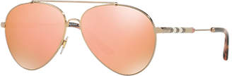Burberry BE3092Q Women's Aviator Sunglasses