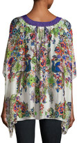 Thumbnail for your product : Roberto Cavalli Bell Heather Gauze Caftan, White/Multi