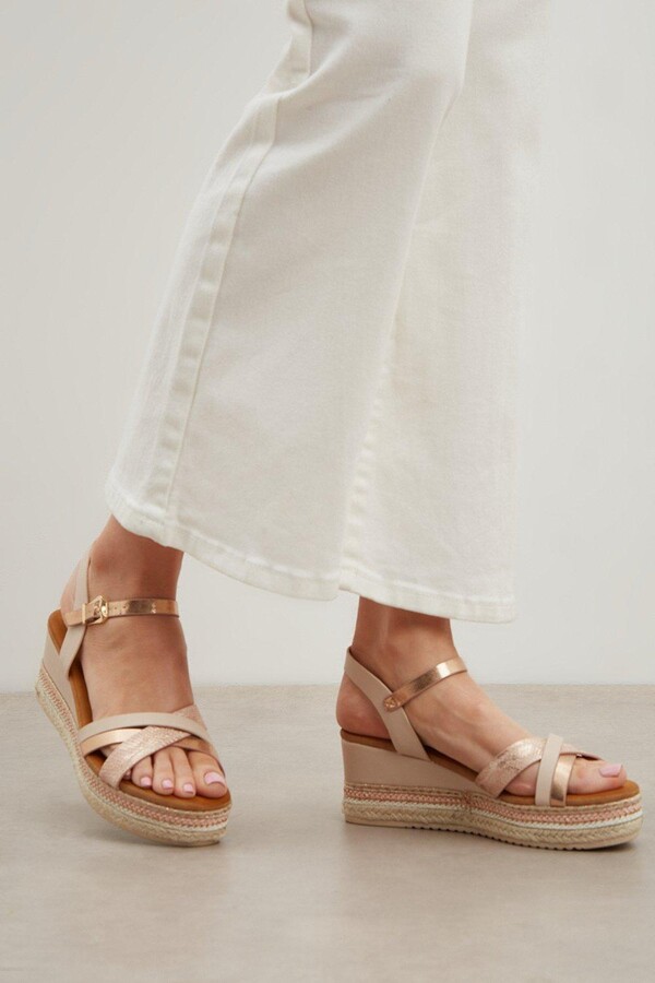 blush platform sandals