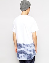Thumbnail for your product : The Ragged Priest Longline T-Shirt with Tie Dye Hem