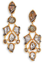 Thumbnail for your product : Alexis Bittar Elements Phoenix Labradorite & Crystal Clip-On Drop Earrings