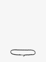 Thumbnail for your product : Michael Kors Pave Charm And Chain-Laced Leather Belt