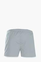 Thumbnail for your product : boohoo Runner Plain Swim Shorts With Embroidery