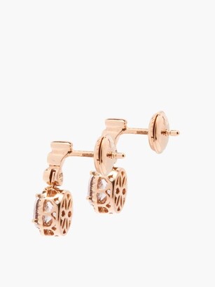 Selim Mouzannar Beirut Diamond, Morganite & 18kt Gold Earrings - Pink Gold