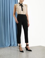 Thumbnail for your product : Zimmermann Silk Scallop Sleeveless Top