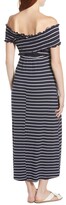 Thumbnail for your product : Maternal America Crisscross Off the Shoulder Maxi Maternity Dress