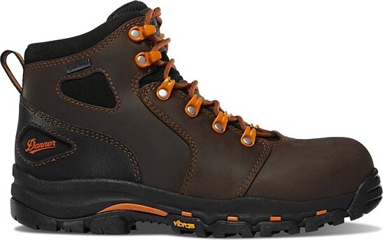 Women's Danner Vicious Composite Toe Work Boots Outdoor 8.5 Brown Orange