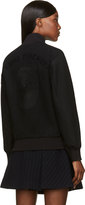 Thumbnail for your product : Opening Ceremony Black Wool Embroidered Tristan Varsity Jacket
