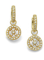 Thumbnail for your product : Jude Frances Diamond & 18K Yellow Gold Earring Hugs Kisses Charms