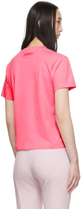 Vetements Pink Vacation Cropped T-Shirt
