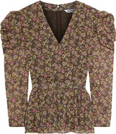 Thumbnail for your product : Walter Baker Rita Wrap-effect Floral-print Georgette Peplum Top